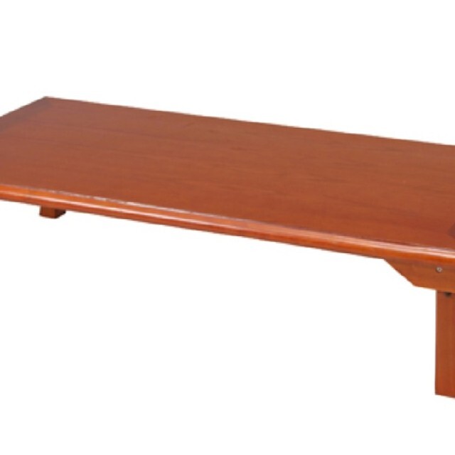 折脚和風座卓 150×75cm OAK天然木化粧繊維板天然木生産国