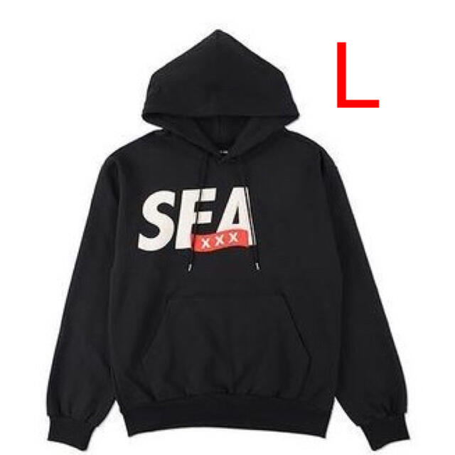 再入荷】 WIND AND SEA GOD SELECTION XXX HOODIE L パーカー