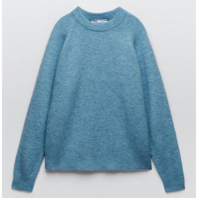 ZARA - ZARA ウール&アルパカブレンド ニット ブルーの通販 by ZARA - ZARA ウール&アルパカブレンド ニット ブルーの通販 by