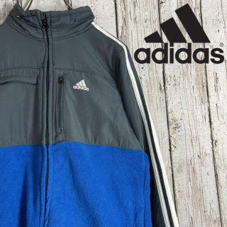 アディダス(adidas)のadidas アディダスデナリフリース M ブルー(ブルゾン)