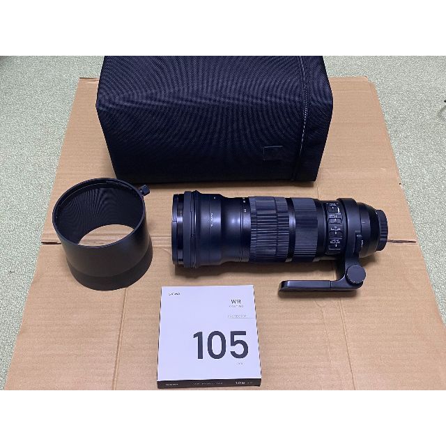 SIGMA 120-300mm F2.8 DG OS HSM／純正保護フィルタ付カメラ