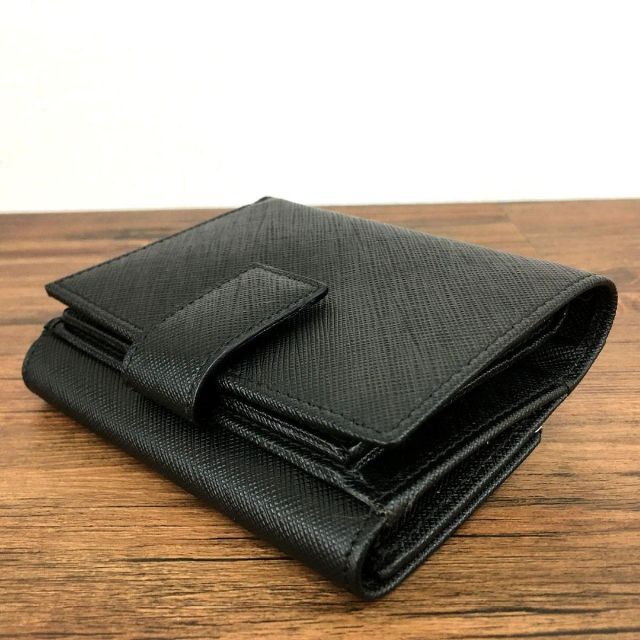 極美品 Salvatore Ferragamo Wホック財布 ブラック 98 - 通販