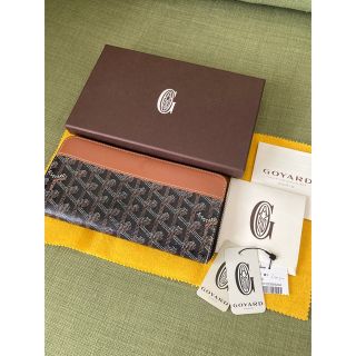 ゴヤール GOYARD ヴァレンヌ ヘリンボーン APMVARENNE03 長財布 PVC ブラック  ブラウン / 083255