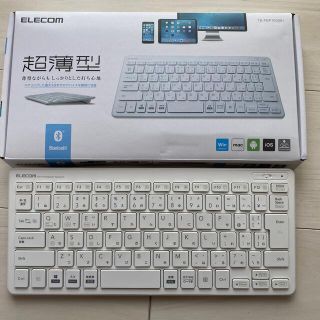 エレコム(ELECOM)のELECOM Bluetooth超薄型ミニキーボード TK-FBP100WH(PC周辺機器)