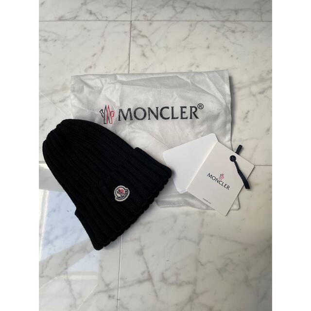 専用 MONCLER モンクレール ニットキャップ ビーニー 黒 【限定販