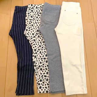 ユニクロ(UNIQLO)の値下げ！UNIQLO▪️レギンス▪️4本セット▪️100(パンツ/スパッツ)