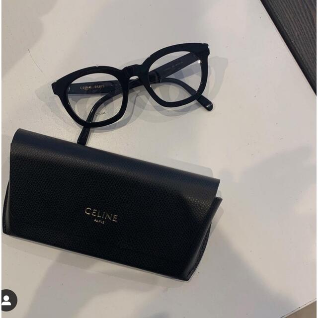 celine(セリーヌ)のCELINE セリーヌ　黒縁メガネ　サングラス レディースのファッション小物(サングラス/メガネ)の商品写真