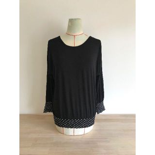 アニエスベー(agnes b.)のアニエスベー/トップス/長袖シャツ/カットソー/刺繍/1/S-M/ストレッチ/(カットソー(長袖/七分))