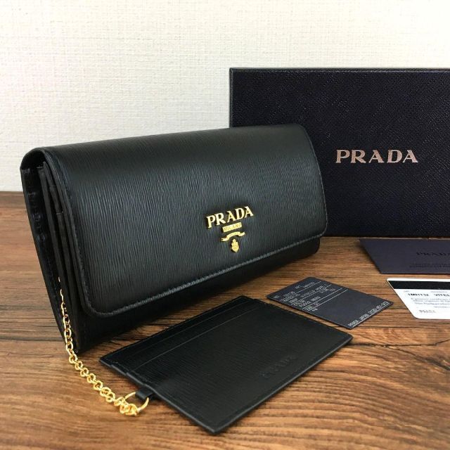 VITELLOMOVEI品番PRADA 長財布 1MH132 NERO ロングウォレット 342