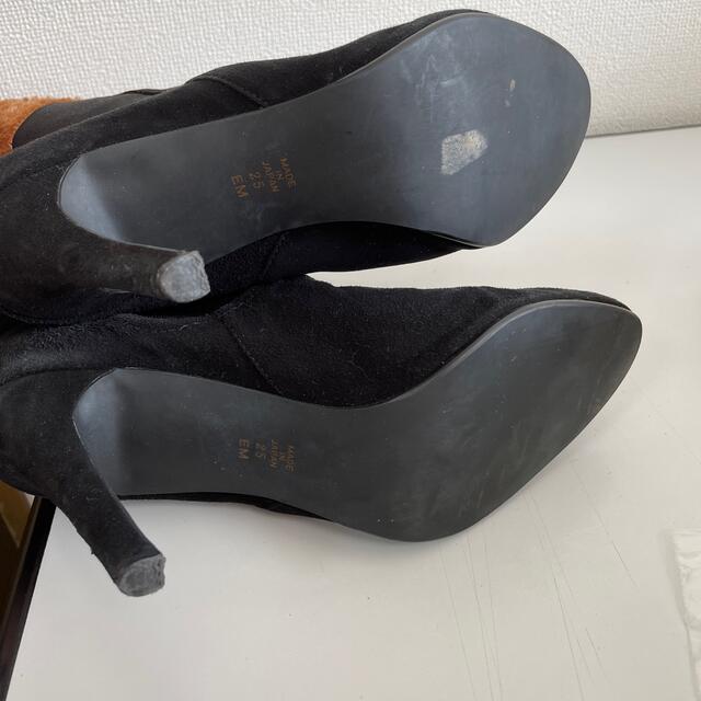DIANA(ダイアナ)のDIANA 黒　ピンヒール　ショートブーツ　25cm レディースの靴/シューズ(ブーツ)の商品写真