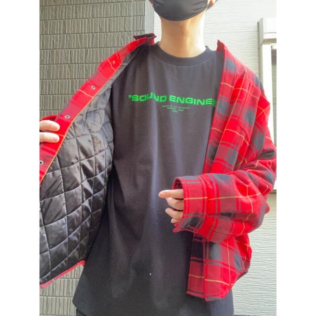 BALENCIAGA - BALENCIAGA バレンシアガ 中綿 チェック シャツ 美 BALENCIAGA - BALENCIAGA バレンシアガ 中綿 チェック シャツ 美