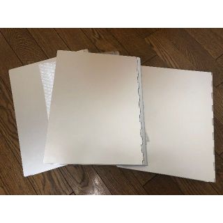 ムジルシリョウヒン(MUJI (無印良品))の無印良品　廃盤　アルミバインダー　30穴　3冊(ファイル/バインダー)