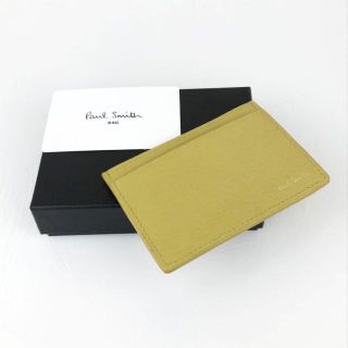 ポールスミス(Paul Smith)の新品 Paul Smith ポールスミス パスケース 定期入れ カード入れ 黄色(名刺入れ/定期入れ)