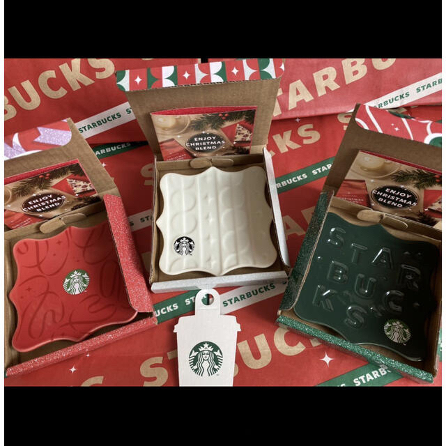 Starbucks Coffee(スターバックスコーヒー)の新品未使用 スターバックス プレート 皿 3枚セット エンタメ/ホビーのコレクション(ノベルティグッズ)の商品写真