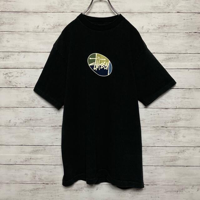 STUSSY(ステューシー)の【USA製】90sオールドステューシー　バックプリント　Tシャツ　入手困難 メンズのトップス(Tシャツ/カットソー(半袖/袖なし))の商品写真