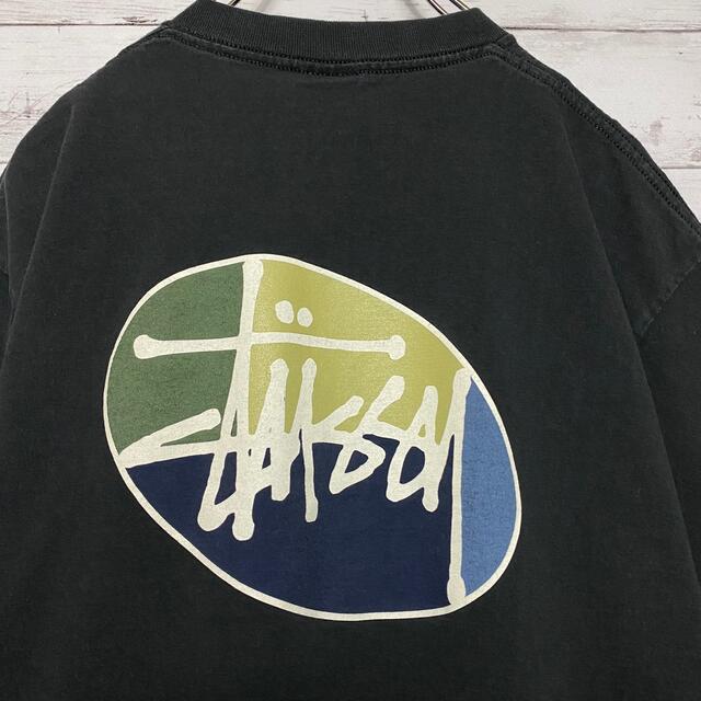 STUSSY(ステューシー)の【USA製】90sオールドステューシー　バックプリント　Tシャツ　入手困難 メンズのトップス(Tシャツ/カットソー(半袖/袖なし))の商品写真