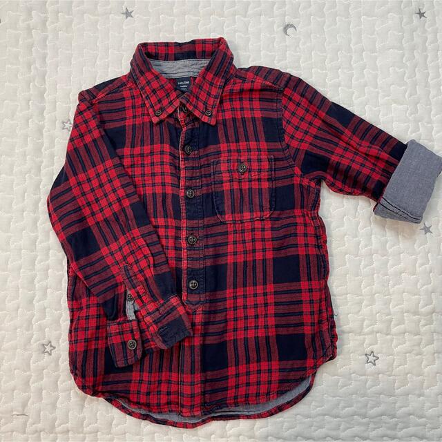 babyGAP(ベビーギャップ)のベビーギャップ　チェックシャツ　100cm キッズ/ベビー/マタニティのキッズ服男の子用(90cm~)(ブラウス)の商品写真