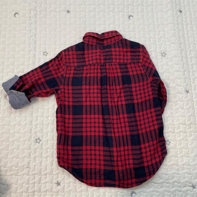 babyGAP(ベビーギャップ)のベビーギャップ　チェックシャツ　100cm キッズ/ベビー/マタニティのキッズ服男の子用(90cm~)(ブラウス)の商品写真