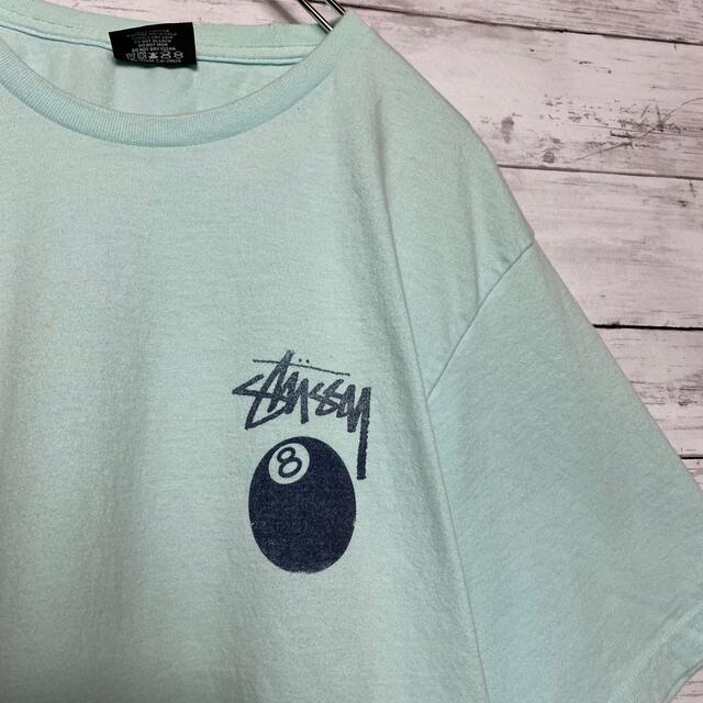 STUSSY(ステューシー)の【希少デザイン】ステューシー　8エイトボール　バックプリント　Tシャツ メンズのトップス(Tシャツ/カットソー(半袖/袖なし))の商品写真