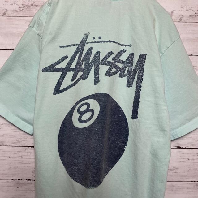 STUSSY(ステューシー)の【希少デザイン】ステューシー　8エイトボール　バックプリント　Tシャツ メンズのトップス(Tシャツ/カットソー(半袖/袖なし))の商品写真