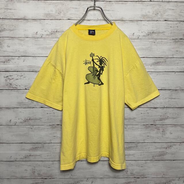 STUSSY(ステューシー)の【オーストラリア製】90sオールドステューシー　ジャズマン　デカロゴ　Tシャツ メンズのトップス(Tシャツ/カットソー(半袖/袖なし))の商品写真