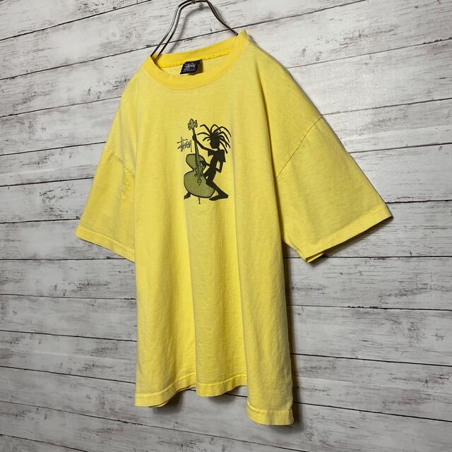 STUSSY(ステューシー)の【オーストラリア製】90sオールドステューシー　ジャズマン　デカロゴ　Tシャツ メンズのトップス(Tシャツ/カットソー(半袖/袖なし))の商品写真