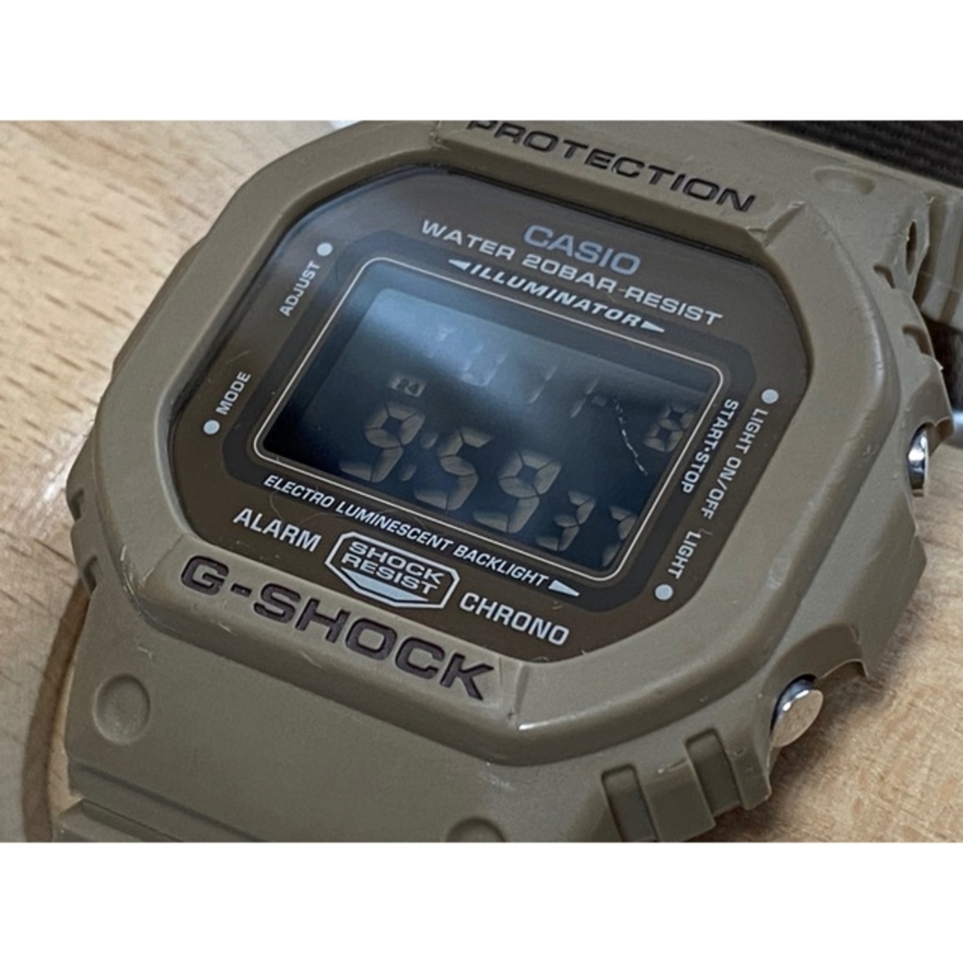 コラボ/G-SHOCK/限定/DW-5600/AKM/ミリタリー/迷彩/反転液晶