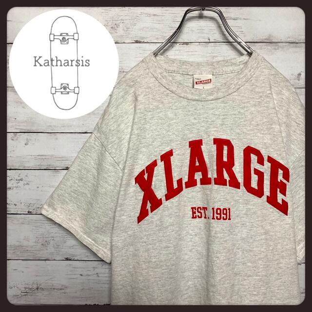 XLARGE(エクストララージ)の【希少デザイン】エクストララージ　フェルトアーチロゴ　ビックサイズ　Tシャツ メンズのトップス(Tシャツ/カットソー(半袖/袖なし))の商品写真