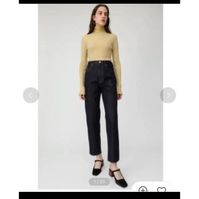 moussy(マウジー)のMOUSSY JW OW Tapered テーパードワンウォッシュ　25インチ レディースのパンツ(デニム/ジーンズ)の商品写真