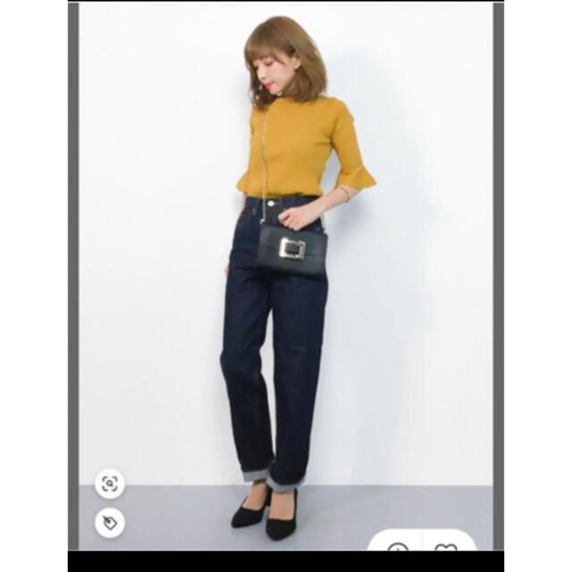 moussy(マウジー)のMOUSSY JW OW Tapered テーパードワンウォッシュ　25インチ レディースのパンツ(デニム/ジーンズ)の商品写真