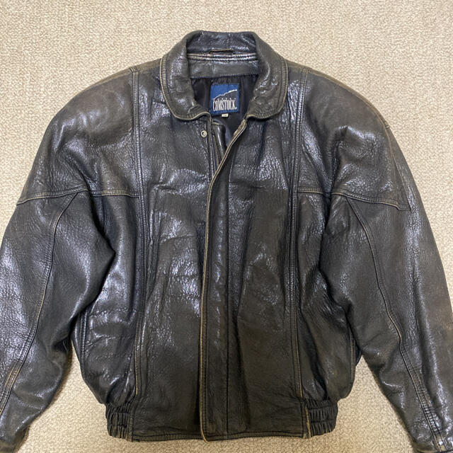 ライダース　レザー　ジャケット　革ジャン メンズのジャケット/アウター(ライダースジャケット)の商品写真