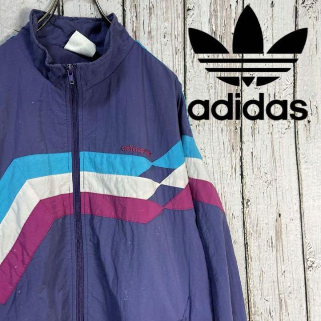 adidas - adidas アディダスナイロンジャケット XLの通販 by 古着屋