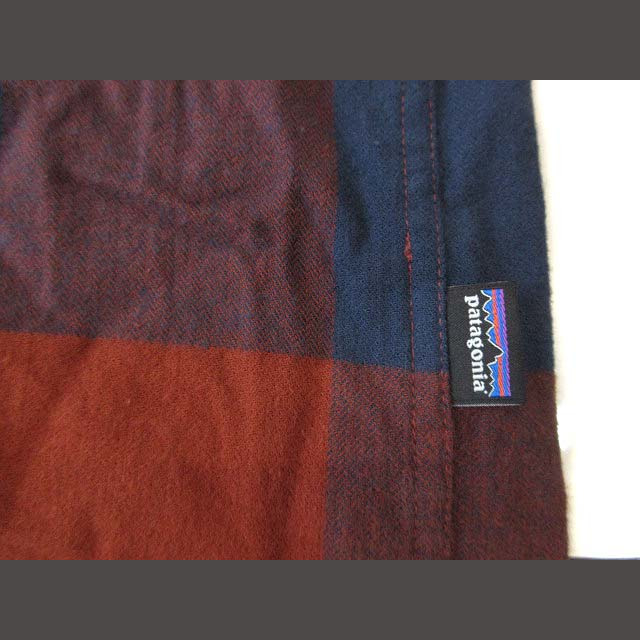 patagonia(パタゴニア)のパタゴニア 21FA チェックシャツ フランネルシャツ ブラウン ネイビー S メンズのトップス(シャツ)の商品写真