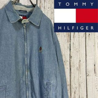 トミーヒルフィガー(TOMMY HILFIGER)のトミーヒルフィガーデニムジャケット スイングトップ M(Gジャン/デニムジャケット)