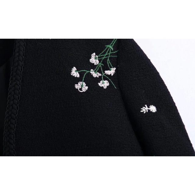 💝2月新作🍫7301◆エンブロイダリー 刺繍 花 ジャケット
