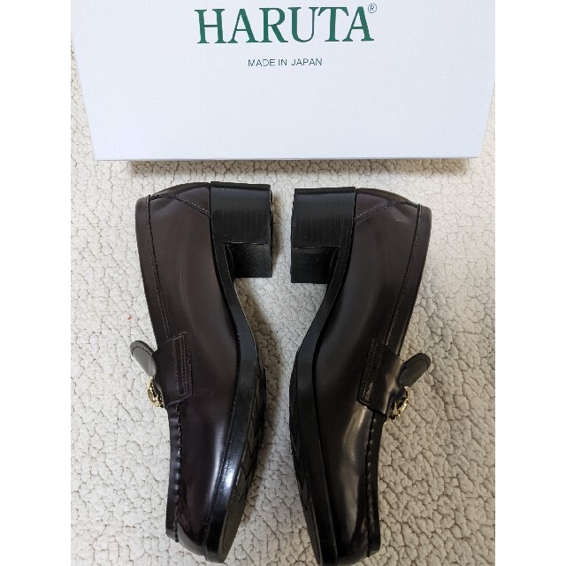 HARUTA(ハルタ)のHARUTA ヒールアップビットローファー ブラウン レディースの靴/シューズ(ローファー/革靴)の商品写真