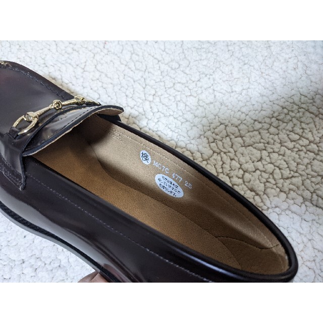 HARUTA(ハルタ)のHARUTA ヒールアップビットローファー ブラウン レディースの靴/シューズ(ローファー/革靴)の商品写真