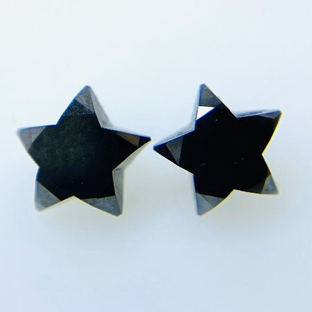 STARセット石！ブラックダイヤモンド 0.461ct/0.451ct レディースのアクセサリー(その他)の商品写真