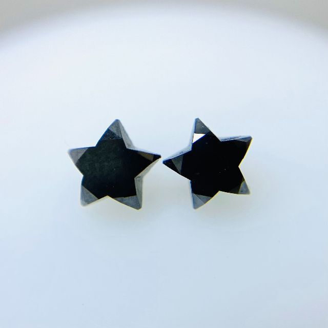 STARセット石！ブラックダイヤモンド 0.461ct/0.451ct レディースのアクセサリー(その他)の商品写真