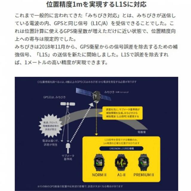 【新品未開封】グリーンオン ザ・ゴルフウォッチ ノルム2 G018B ブラック スポーツ/アウトドアのゴルフ(その他)の商品写真