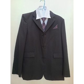 卒業式入学式スーツ　170 170a 男の子　5点セット　シャツ　ネクタイ付(ドレス/フォーマル)