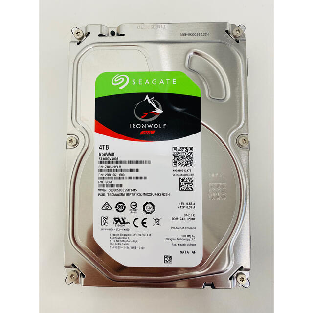 Seagate IRONWOLF 3.5 HD 4TB ST4000VN008の通販 by dkfkshop