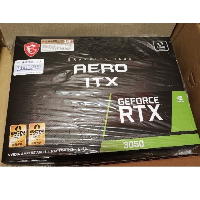 新品未開封 MSI GeForce RTX3050 AERO ITX 8G