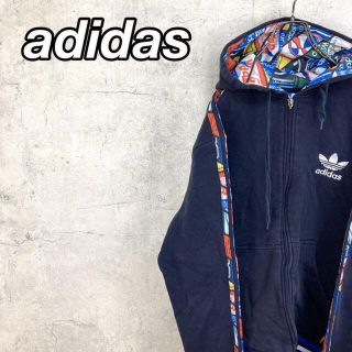 90s adidas ナイロンパンツ 刺繍 オールブラック カニエウェスト