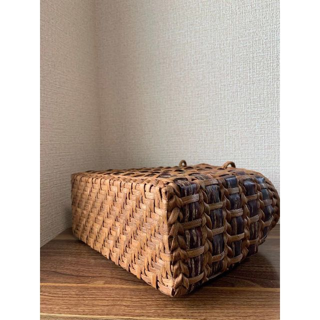 桜皮と山葡萄 手作り 籠バッグ 内布付き