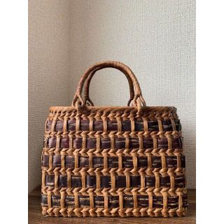 桜皮と山葡萄 手作り 籠バッグ 内布付き