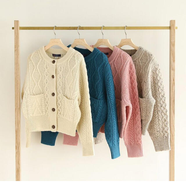 SeaRoomlynn - WOOL CABLEニットジャケット ウールケーブルの通販 by ...