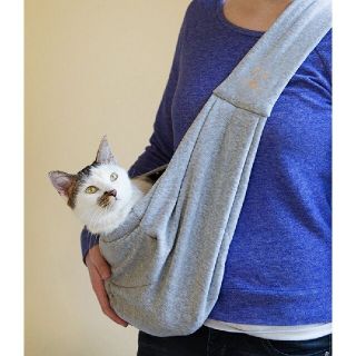 新品　ペット用 抱っこ紐 スリング 犬 小型犬 猫 ショルダーバッグ(猫)