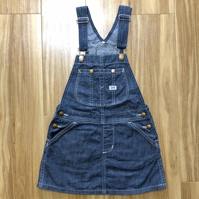 Lee(リー)のLee リー　デニム　ジャンパースカート　サロペット　120 キッズ/ベビー/マタニティのキッズ服女の子用(90cm~)(ワンピース)の商品写真