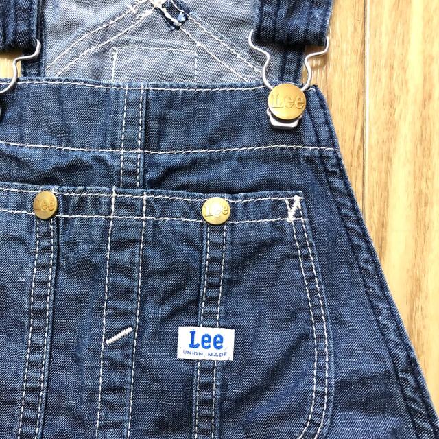 Lee(リー)のLee リー　デニム　ジャンパースカート　サロペット　120 キッズ/ベビー/マタニティのキッズ服女の子用(90cm~)(ワンピース)の商品写真